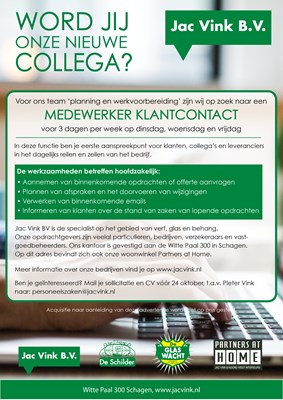 Vacature Jac Vink b